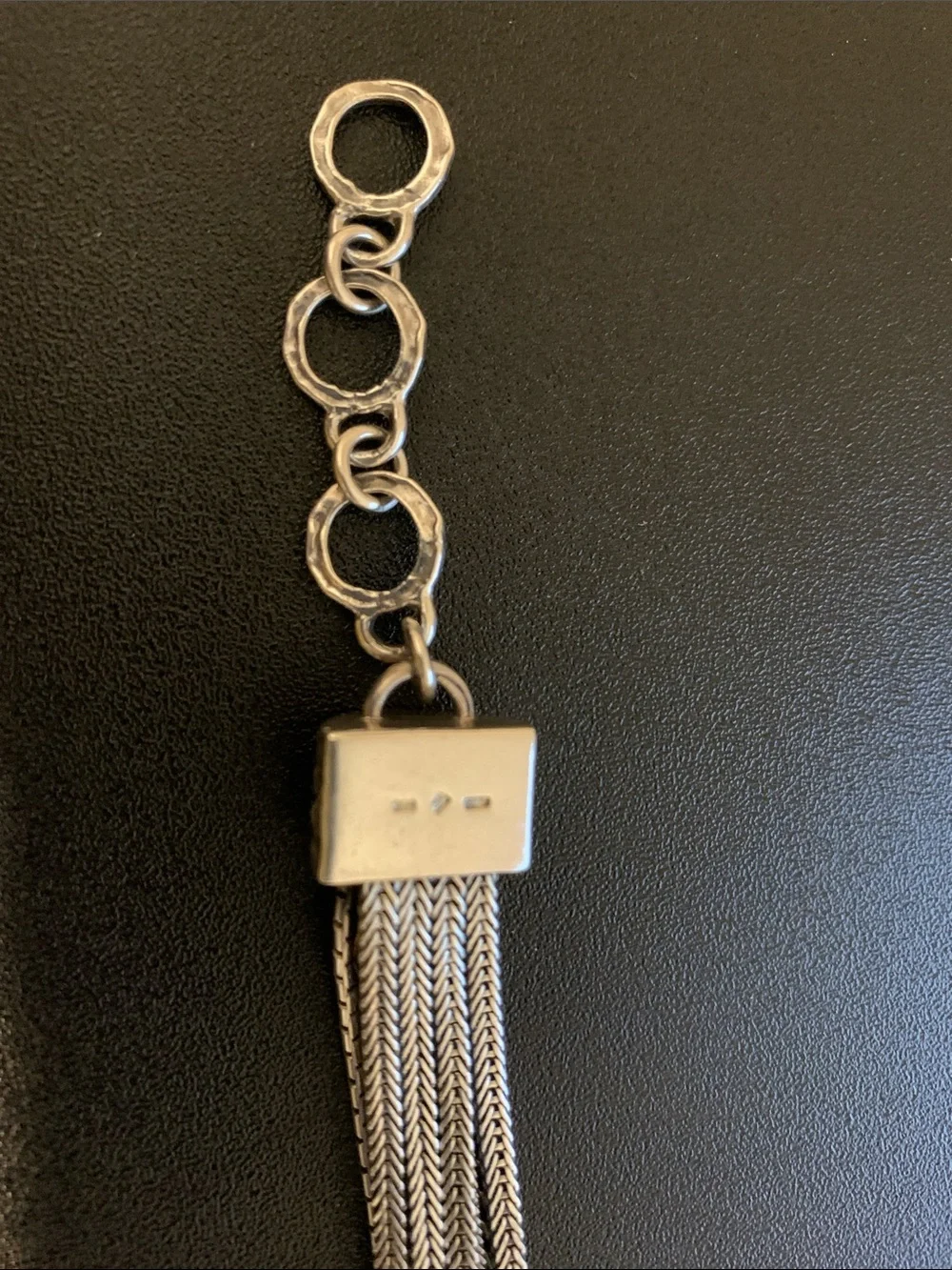 Silpada B1702 Talk of the Town .925 Silver Multi-Strand Braided Bracelet